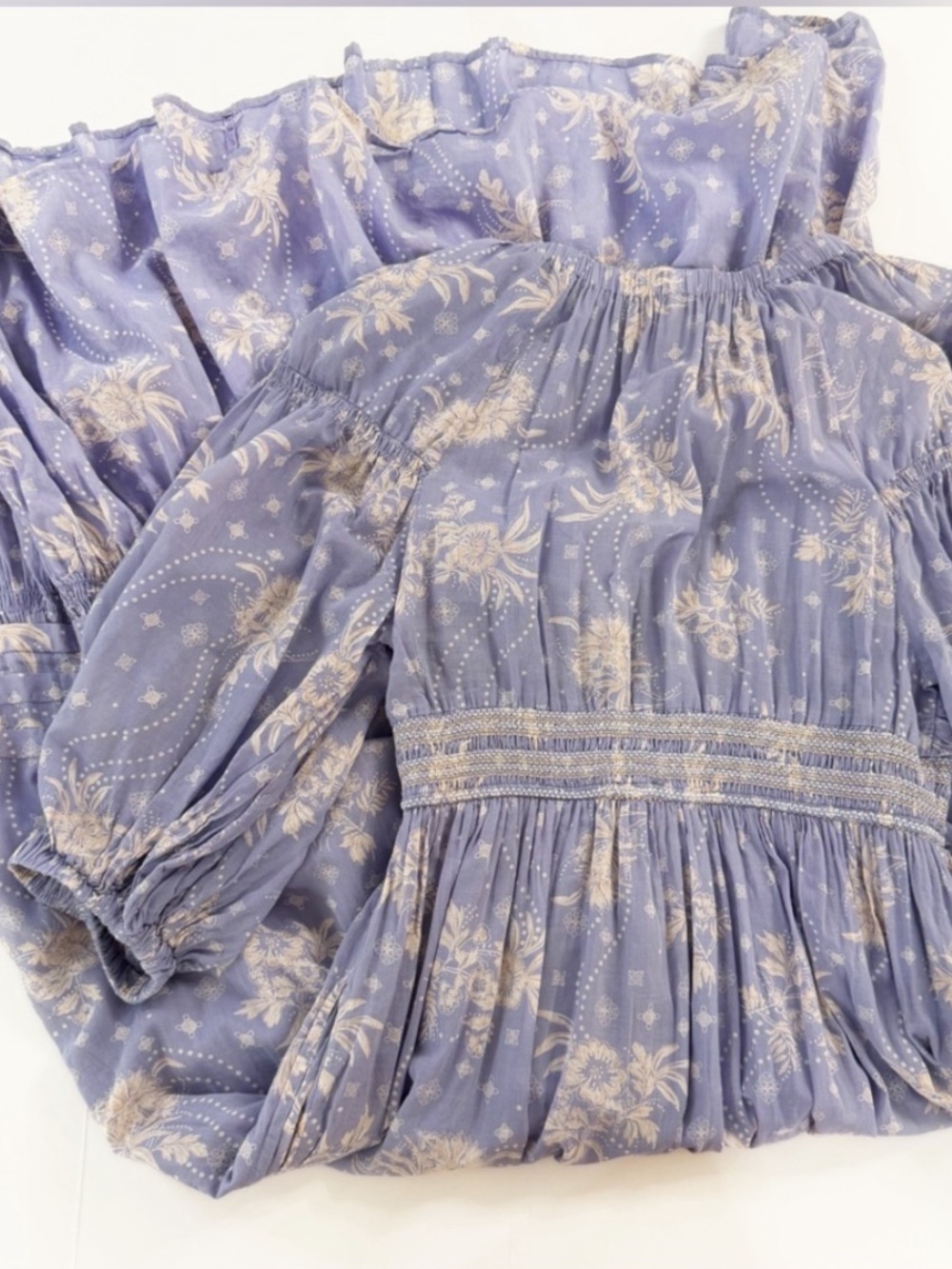 Free People Lavender Floral Wrap Maxi Dress - Picture 11 of 12